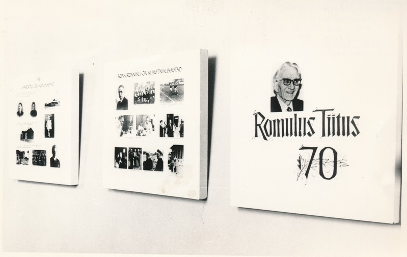 Romulus Tiituse 70. sünnipäeva näitus Rakvere I keskkoolis
