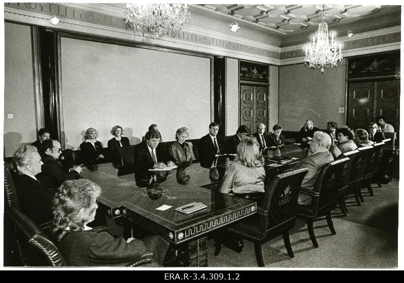 Delegation of the Social Committee of the Finnish Parliament in the Presidium of the Supreme Council of the USSR in Kadriorg