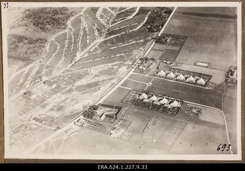Aerofoto, view of Järve Workplace, the current buildings of Kohtla-Järve K. Lutsu Street and the Memorial Park of the War of Liberty Järve Järve