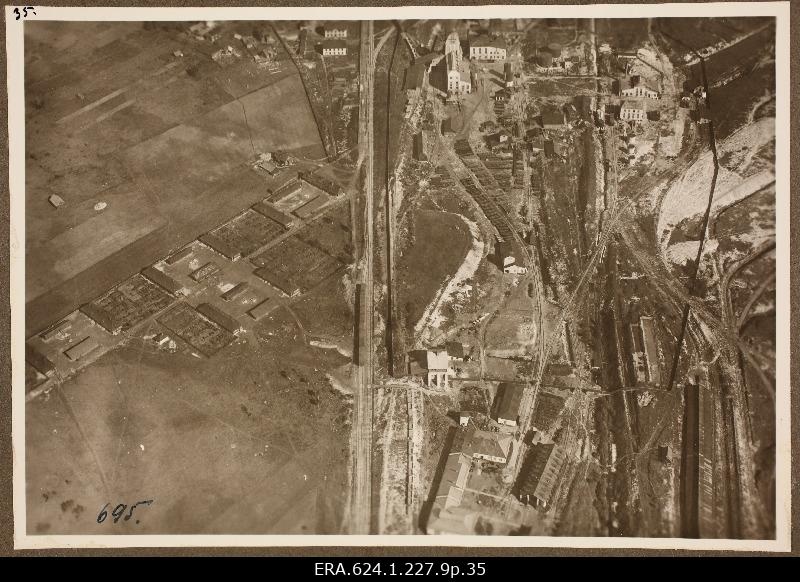 Aerofoto Kohtla oil factory and surroundings, contemporary Kohtla-Järve