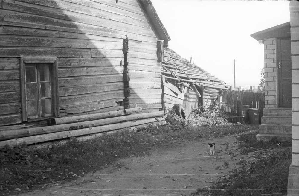 Dolgašova dwelling, southern end wall.