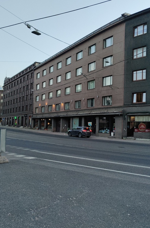 Elu- ja ärihoone Pärnu mnt 32, vaade. Arhitekt Eugen Habermann rephoto