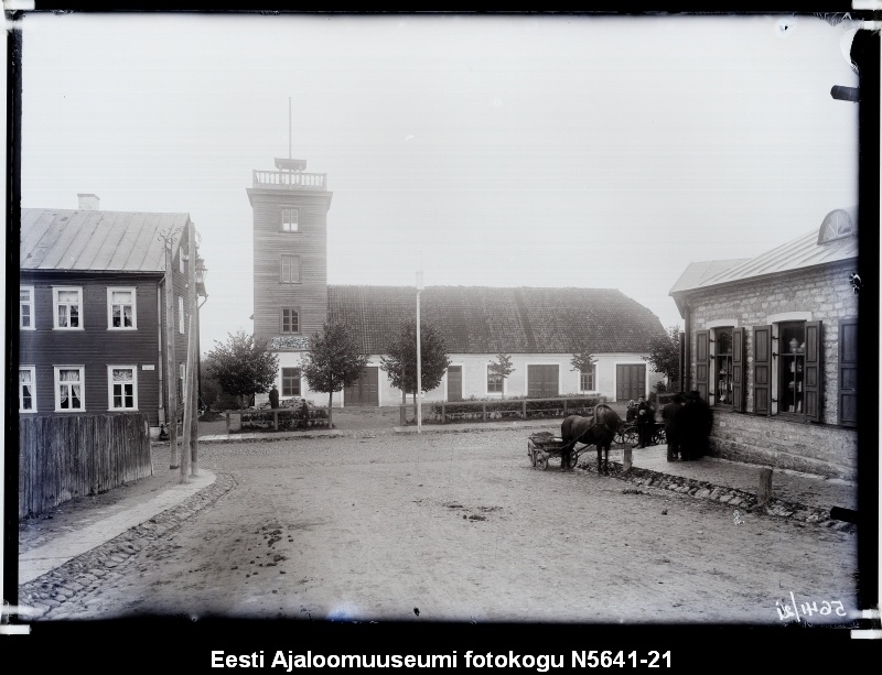 Vaade Palvemaja tänava pritsimajale