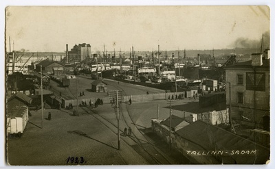 Vaade Tallinna sadamale linnast  duplicate photo
