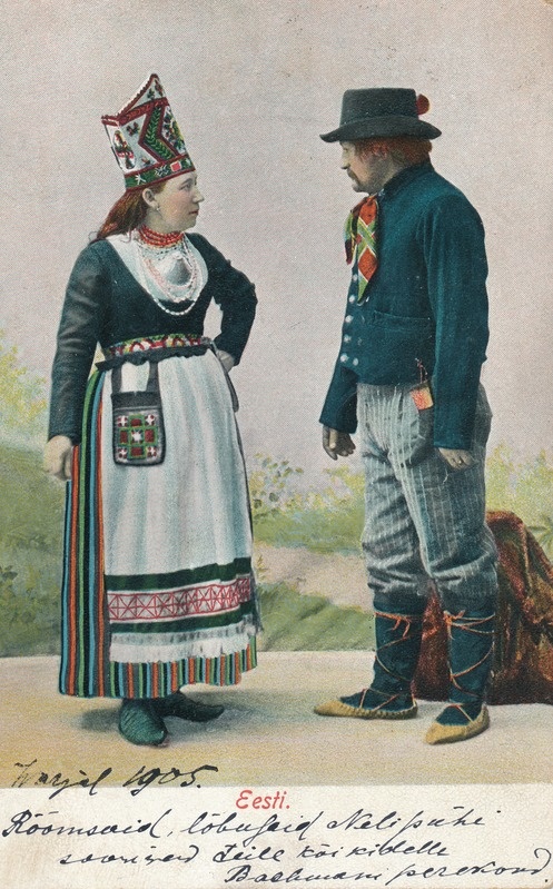 Rahvariietes mees ja naine