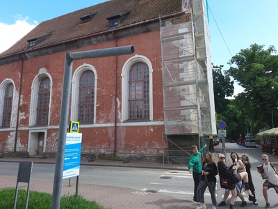 Pärnu Elizabeth Church suffered in World War II rephoto