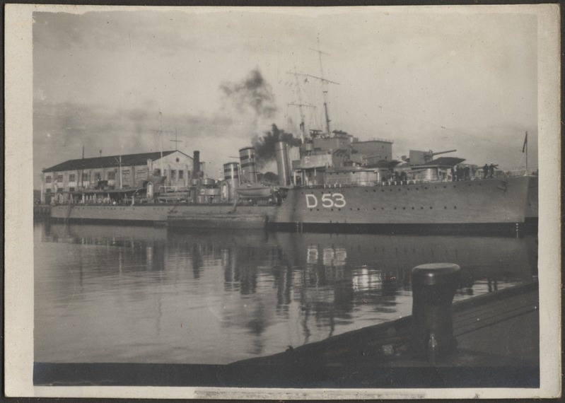 Suurbritannia hävitaja HMS Venetia külastusvisiidil Tallinna sadamas.