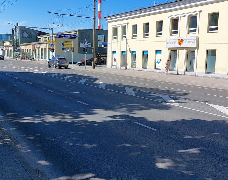 Flooding in Tallinn, on the way to Mustamäe, in front of the Excavator factory rephoto