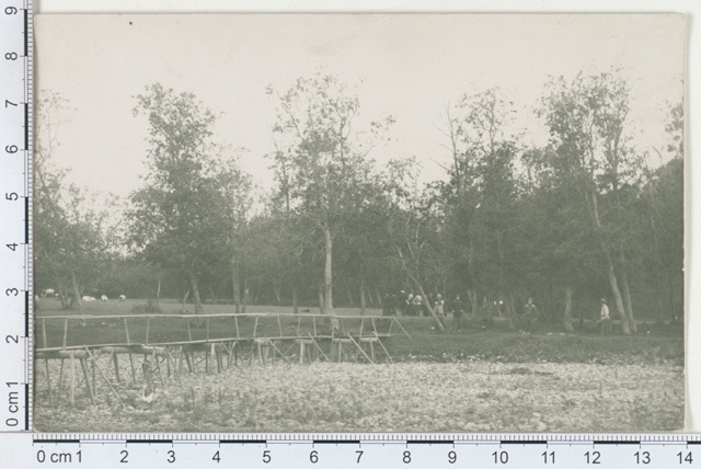 Bridge on the Purtse River, the coastline party 1910