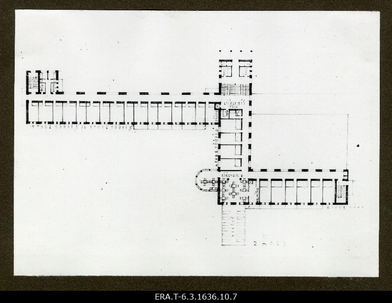 Photocopy from the planned beach hotel competition project Albergo on the Pärnu beach. Is part of the Pärnu resort development and new construction plan, which was discussed at the Pärnu City Council meeting on 23 January 1935