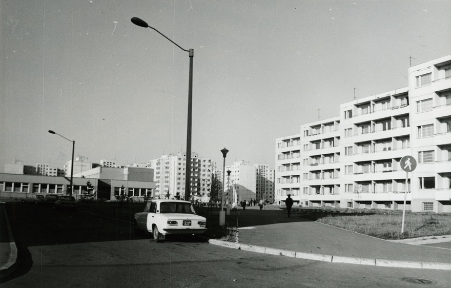 Lasnamäe residential district, views of apartments and kindergartens