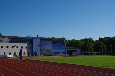 Rakvere Teater, jalgpallimatš staadionil rephoto