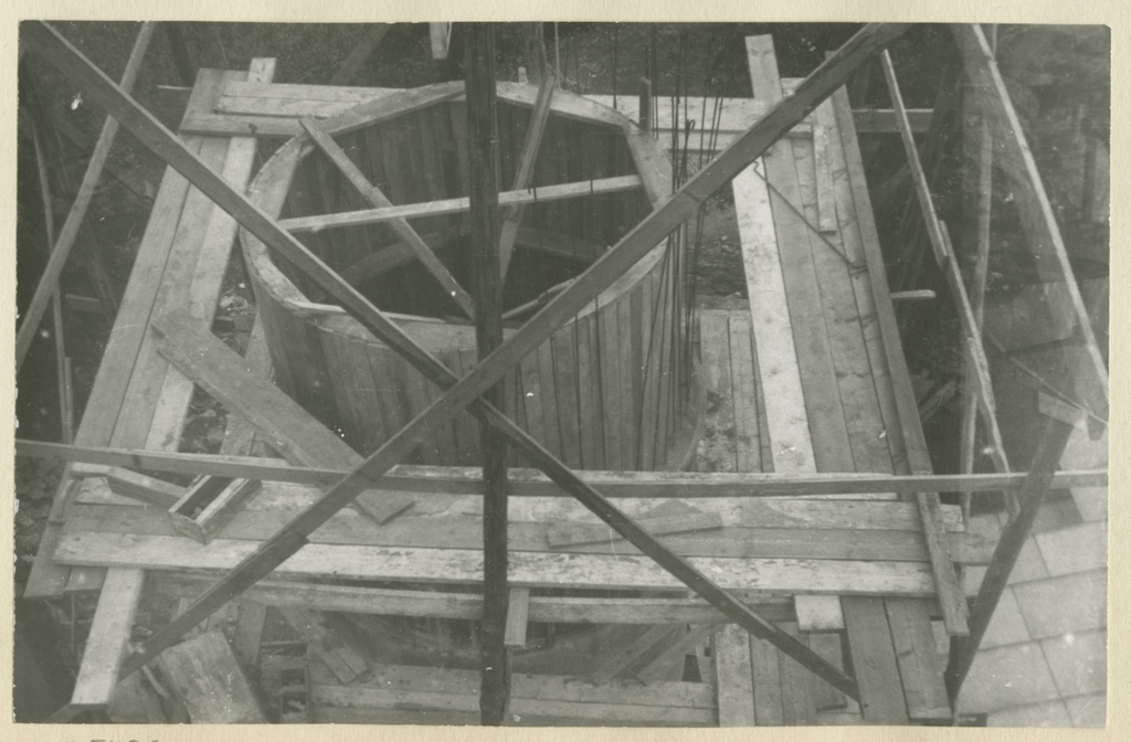 Construction of the upper fire tower of Viims