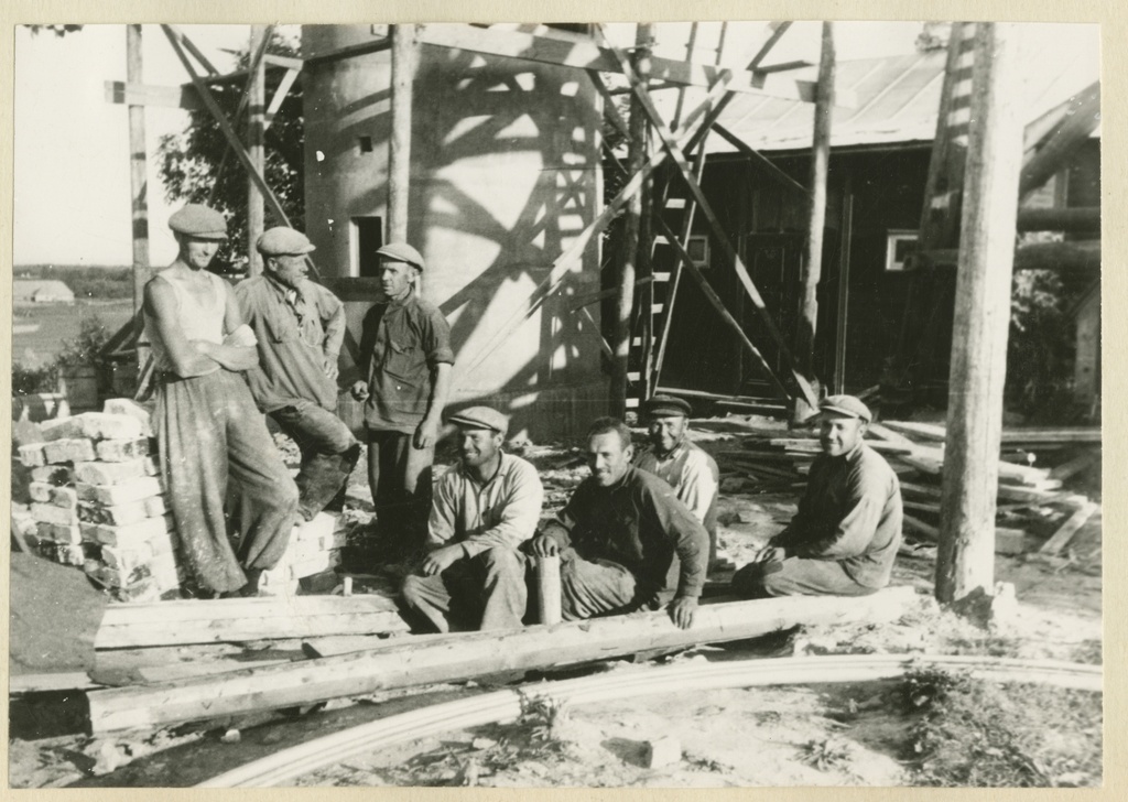 Construction of the upper fire tower of Viims