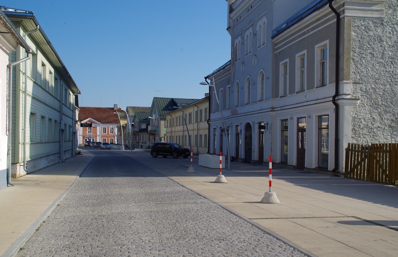 Rakvere, Pikk tänav, vaade Tallinna tänava poole rephoto