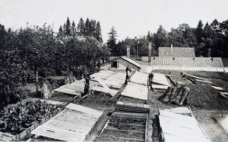 Vahi Aiandus-Mesinduskool 1933-1935. Kasvuhooned ja lavad