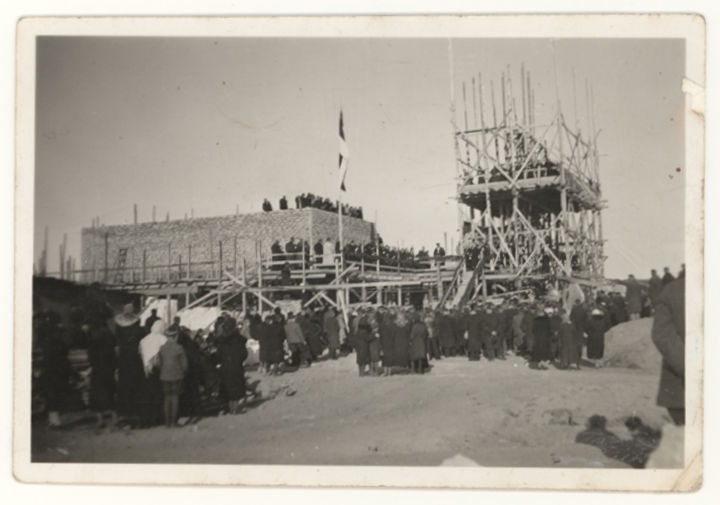 Festive cornerstone construction of the production buildings of the Maardu phosphoride factory