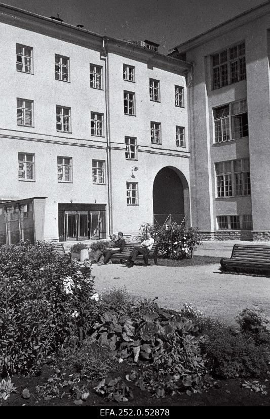 View sewing factory at the Baltika courtyard.