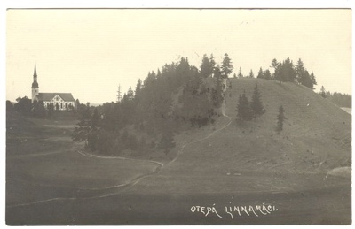 Otepää Church and Otepää Castle Mount  similar photo