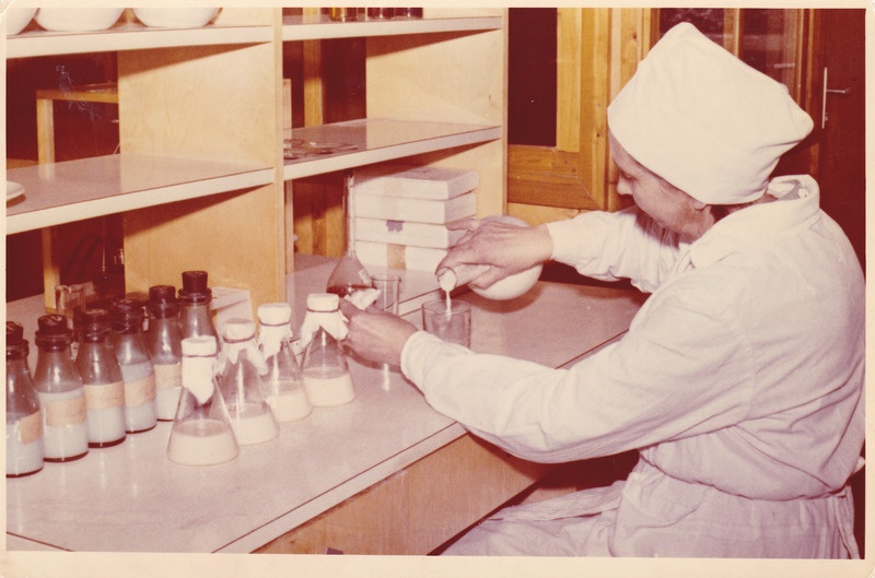 Laborant katseid tegemas