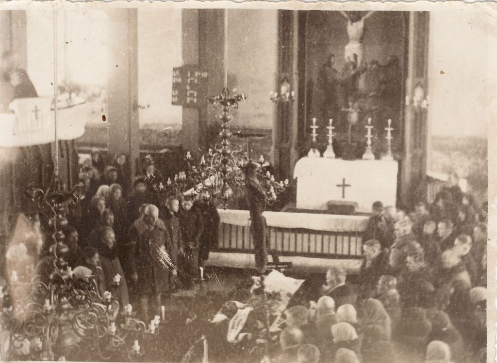 Gustav Wulff-Õie funeral service in Otepää church