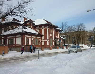 Tartu. Eesti Üliõpilaste Seltsi hoone Viljandi tn. 1 rephoto