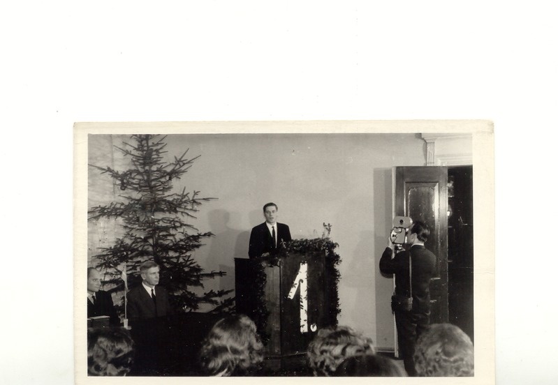 Valdeko Bergmann kõneleb lõpupeol