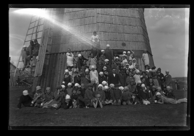 Group photo on Otepää tour, at the Meegaste wind