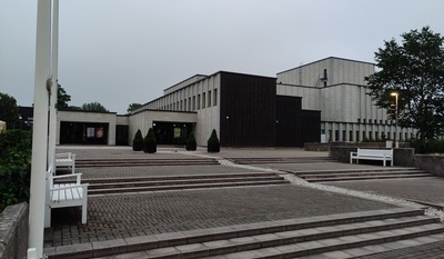 Haapsalu kultuurimaja, vaade tänavalt. Arhitekt Ado Eigi rephoto