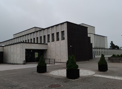 Haapsalu kultuurimaja, eestvaade. Arhitekt Ado Eigi, sisekujundaja Maire Kangur rephoto