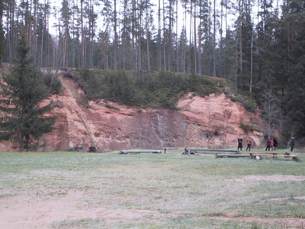 On the shore of the Ahja River in White Forest