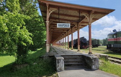 Haapsalu Railway Station - view of the periphery. rephoto
