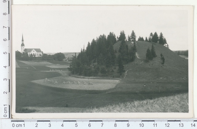 Otepää Linnamägi and Church in 1921