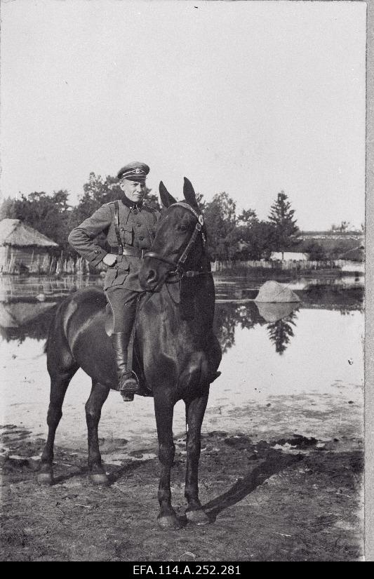 War of Liberty. 6.support Leutnant Jaan Maide, Commander of the 1st District.