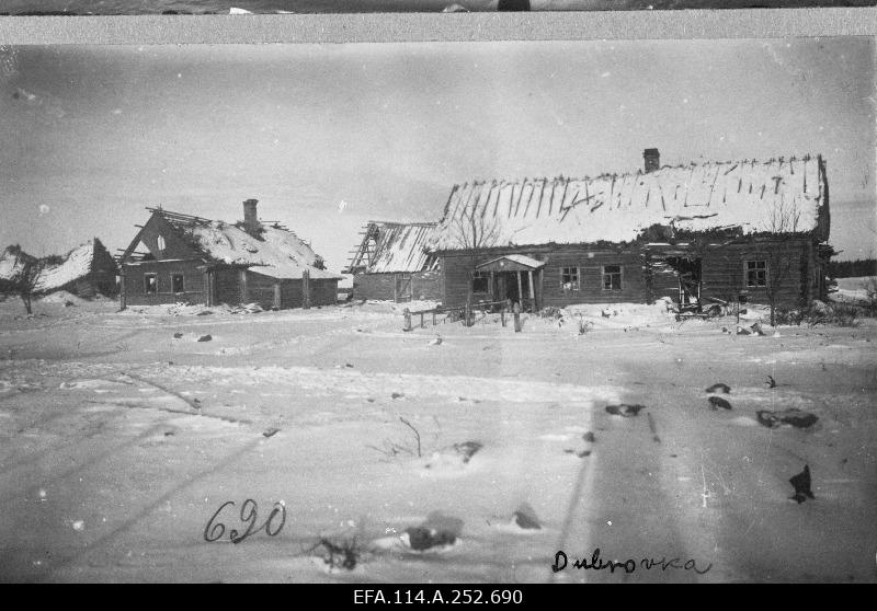 War of Liberty. In battles broken farm buildings in Dubrovka village.