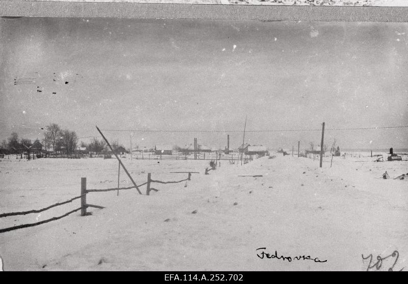 War of Liberty. View of Fedorovka (Fjodorovka) village - 4th Flower Delivery Protective Solutions.