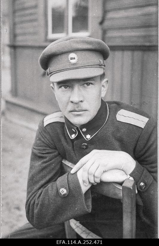 War of Liberty. Lieutenant Leutnant Johannes Laur of the Kalev Maleva Battalion Reserve.