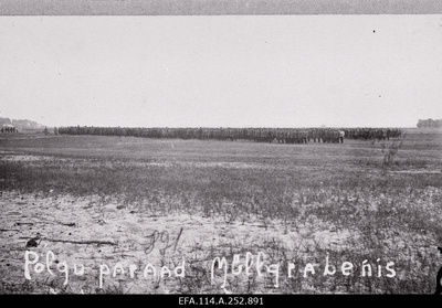 War of Liberty. 9.jalaväepolki ride near Riga in Mühlgrabenis (Milgravis).  duplicate photo
