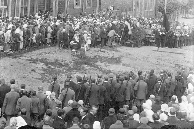 Installation of the cornerstone of the memory pillar of the War of Independence