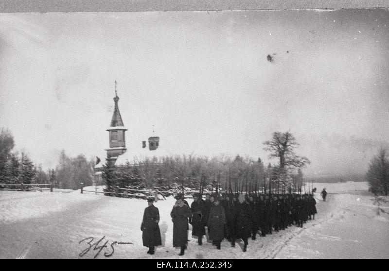 6.jalaväepolgu seminars at Kuremäe cemetery.