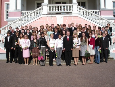 The main garden of Sagadi Manor in the back of the portion rephoto