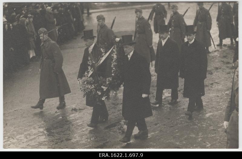 Bringing the inheritance to the joint chapels of Estonians who fought for freedom in France[?].