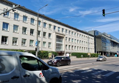 Ed. Vilde nim. Main building of the Tallinn Pedagogical Institute on Narva highway. rephoto