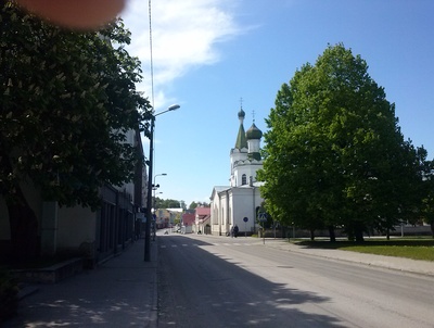 Peterburgi (Tallinna) tänav ap.-õigeusu kirikuga rephoto