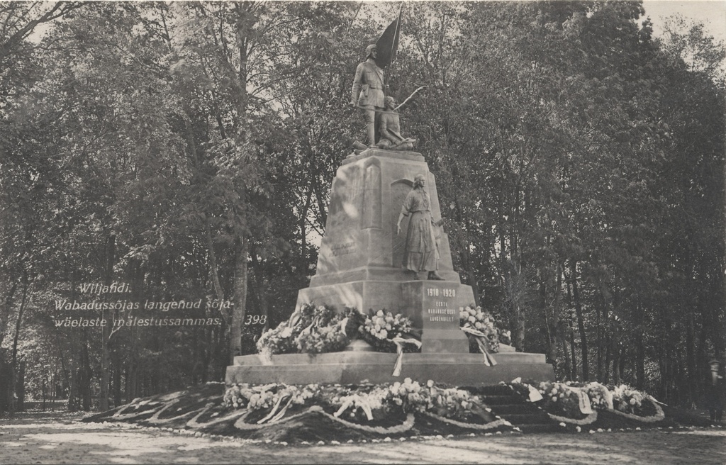 The monument of the War Weathers fell in the War of Watson in Wiljandi