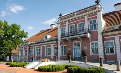 Sagadi mõisa peahoone, fassaadivaade. Ehitusmeister J. N. Vogel; ehitusmeister Bindriem rephoto