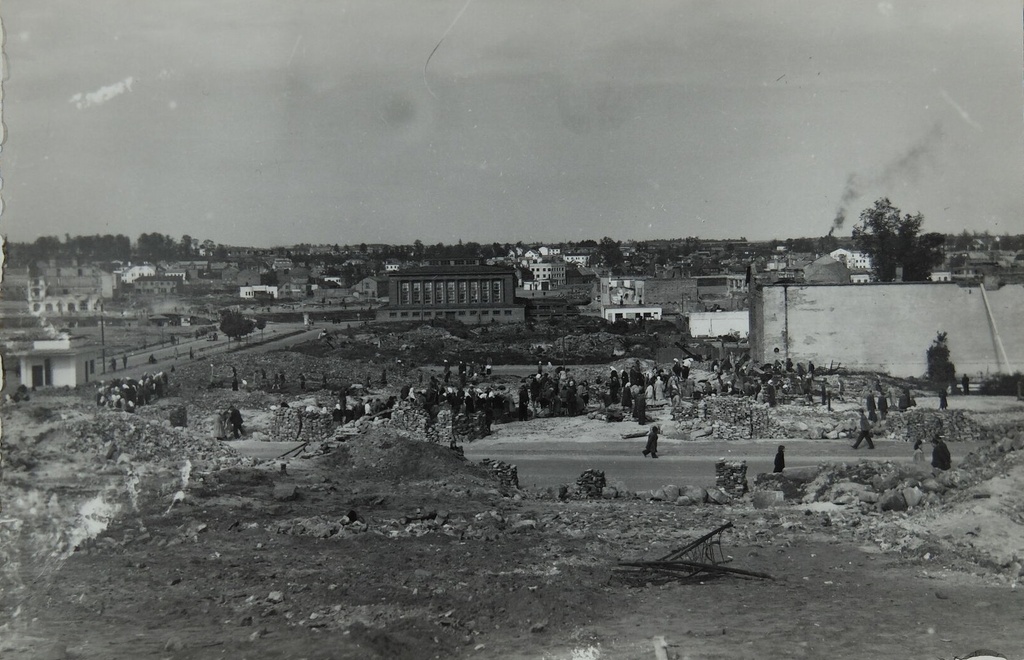 Tartu ruins, view of the Market Building in 1949