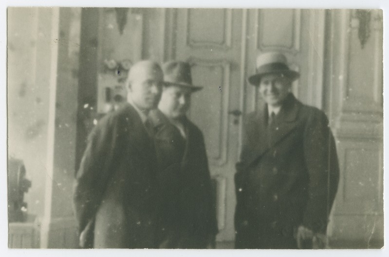 V. Jakson ja A. Elm Tallinna Tehnikumi elektrilaboratooriumis, 1930.a.