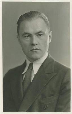 Professor Leo Jürgenson, portree 1936.a.  duplicate photo