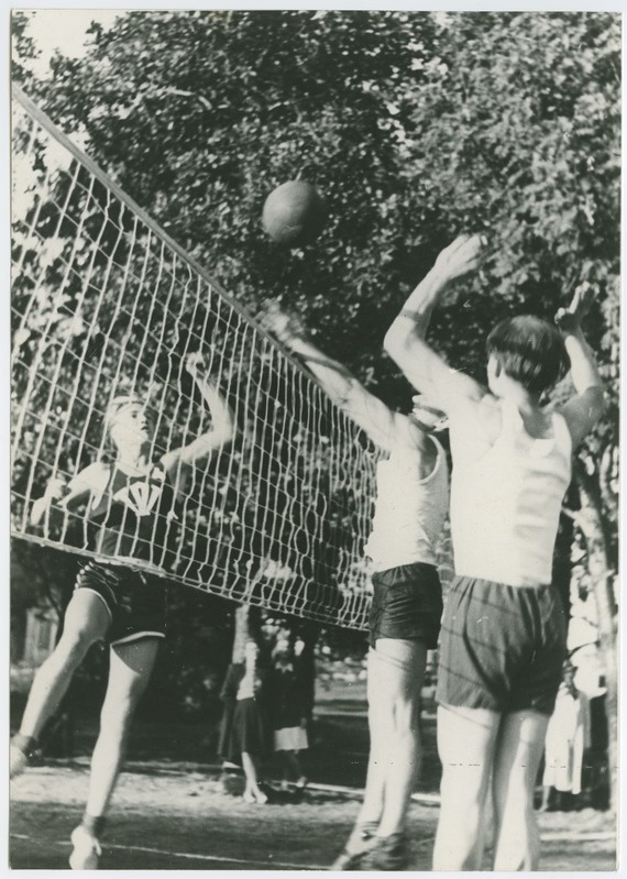 TPI meistrivõistlused, võrkpall, Kopli spordiväljakul, 1956.a.